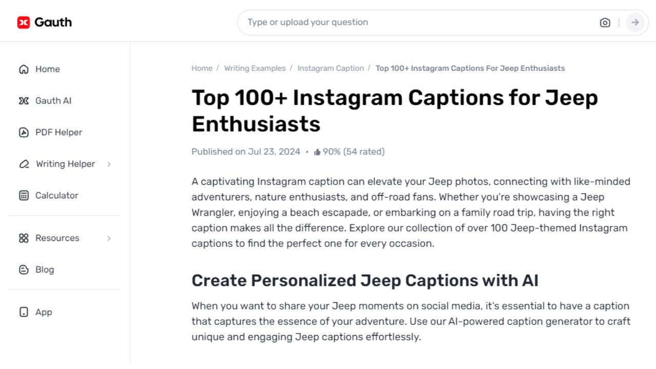 Off-Road Vibes: Gauth’s Ultimate Jeep Instagram Caption Collection